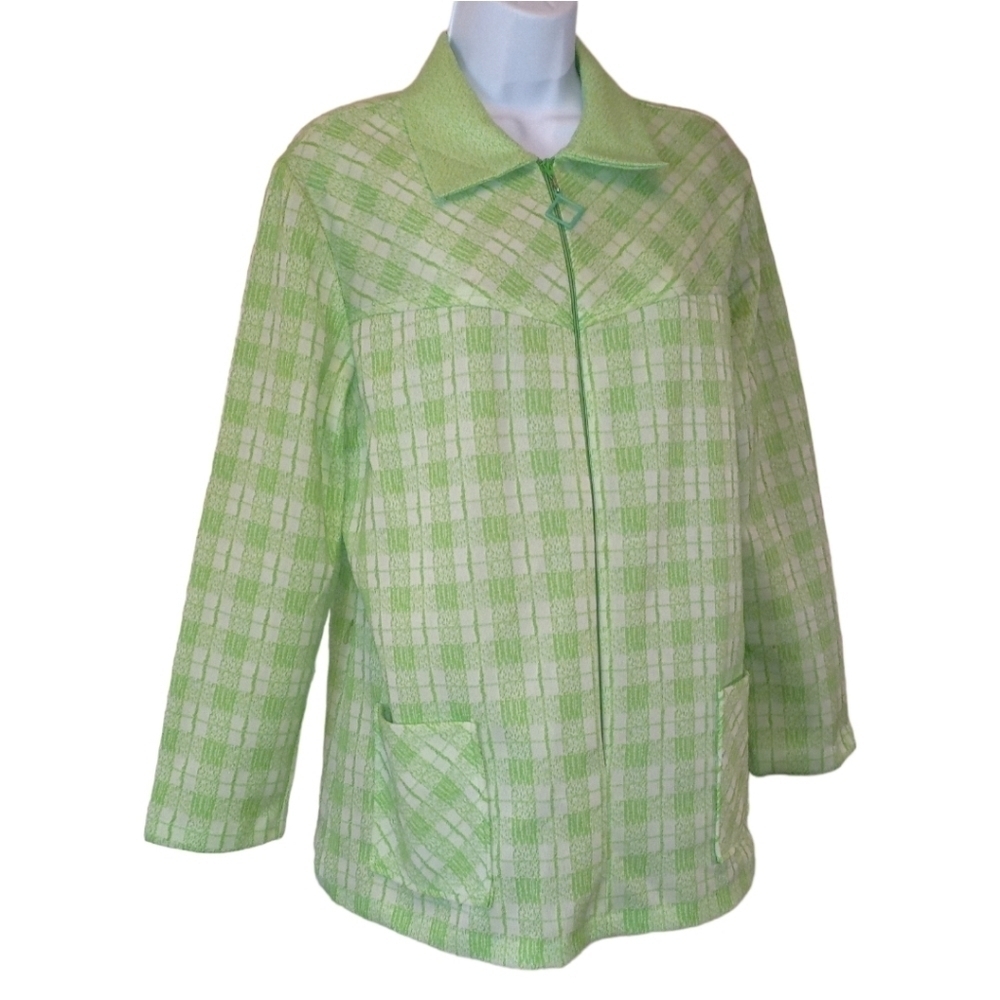 Rare NWT VINTAGE 1963/64 ILGWU BRIGHT GREEN DOUBLE KNIT PULLOVER